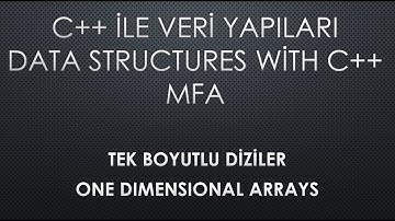 C++ Dizi Veri Yapısı