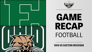 Ohio Football wins gritty game at Eastern Michigan improving to 3-1 in MAC play