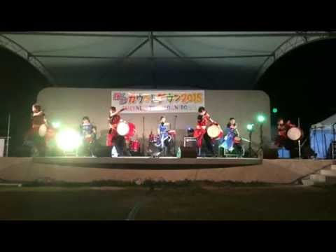 豊崎ビーチｶｳﾝﾄﾀﾞｳﾝｲﾍﾞﾝﾄ2014①　鼓衆しんか七月節・北風