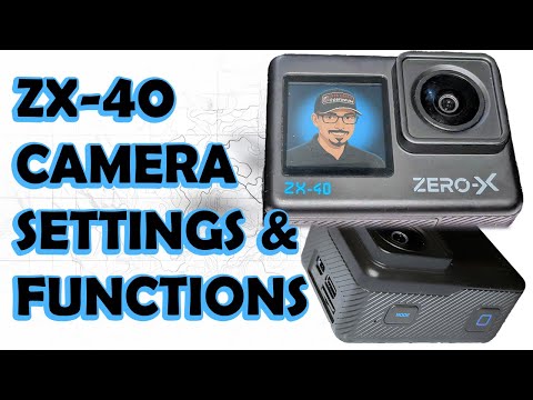 Zero-X ZX-40 Action Camera - Settings & Functions (More