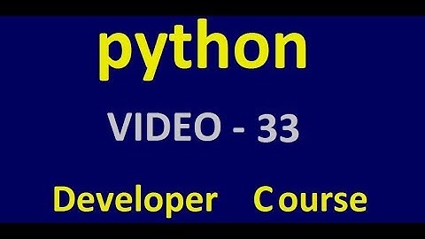Python - Global and Local Variables - Tutorial 1 - Video 33