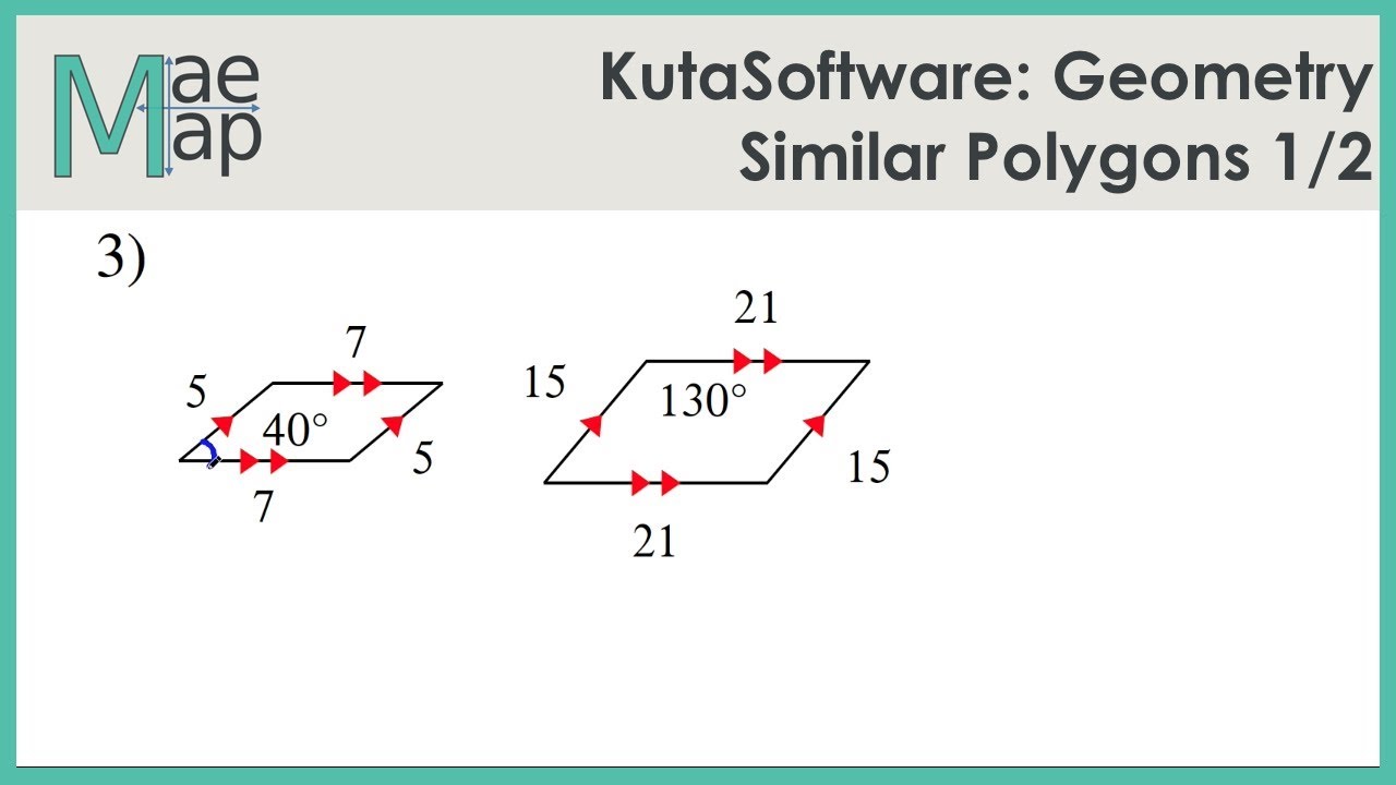 KutaSoftware: Geometry- Similar Polygons Part 24 Within Similar Polygons Worksheet Answers