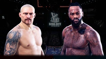 Oleksandr Usyk vs Deontay Wilder FULL FIGHT | Undisputed Boxing Game AI Simulation