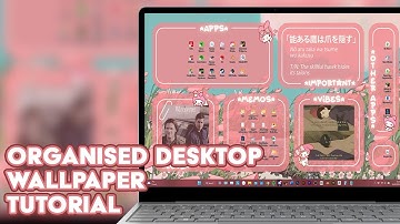 How To Create An Organised Desktop Wallpaper - Easy Photoshop Tutorial