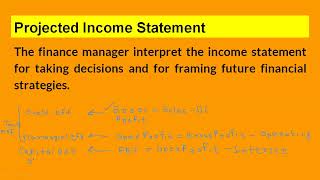 Projected Income Statement l Project Management and Entrepreneurship l A.K.T.U