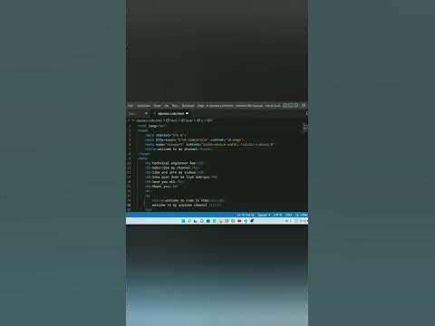 Some time invested in html code // html coding// coding // beginner ke ...