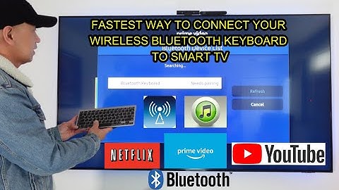 HOW TO CONNECT YOUR BLUETOOTH WIRELESS KEYBOARD TO YOUR SAMSUNG SMART 4K / 8K TV