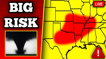 🔴 BREAKING Severe Weather Outbreak Coverage - Large Tornadoes Possible - With Live Storm Chasers
