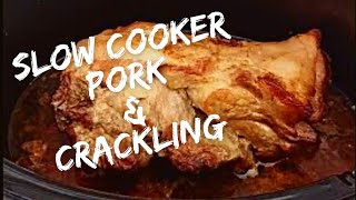 How to cook slow cooker Roast Pork in a Crockpot with Crispy Crackling