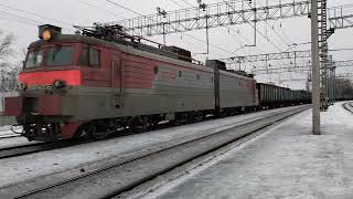 Электровоз ВЛ11М-433 с грузовым поездом из Казахстана 🇰🇿