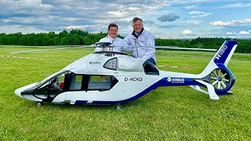 Brand new Giant AIRBUS H160 from Helifactory | Beautiful 40k RC Helicopter | First public flight