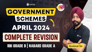 April Complete Schemes 2024 | Important Government Schemes & MCQs | RBI, NABARD, Preparation |EduTap