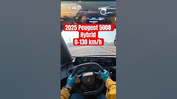 2025 PEUGEOT 5008 1.2 lt Hybrid - Acceleration #acceleration #autobahn #povtestdrive