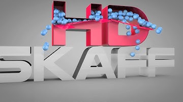 CINEMA 4D - New Channel Intro - Unfold text with balls