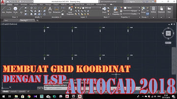 MEMBUAT GRID KOORDINAT DI AUTOCAD 2018