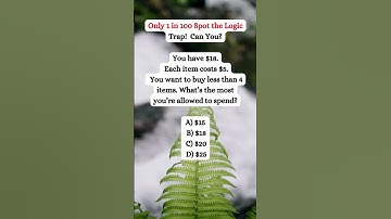 You Have $18… But Can You Spend It All? 🛍️ Budget Puzzle!#riddlemathworld #shorts #math