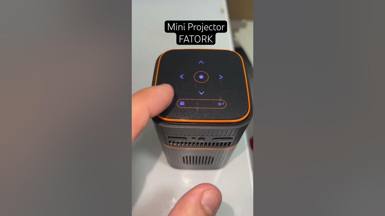 FATORK Mini Projector, 5G WiFi and Bluetooth DLP Portable Movie
