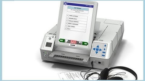 AutoMARK Voting Machine Making Voting Independently Easier for Everyone