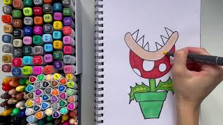 Piranha Plants Drawing and Colouring Easy for Kids by Colouring Kids Club 2,615 views 1 month ago 4 minutes, 53 seconds