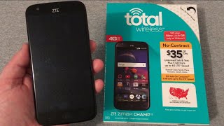 ZTE ZMAX Champ Unboxing & First Look (Total Wireless)