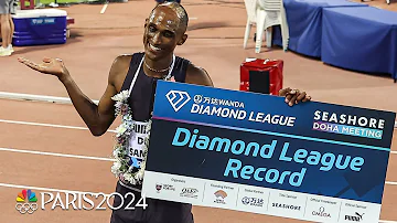 Alison dos Santos drops HISTORIC 400m hurdles time for Diamond League record, victory | NBC Sports