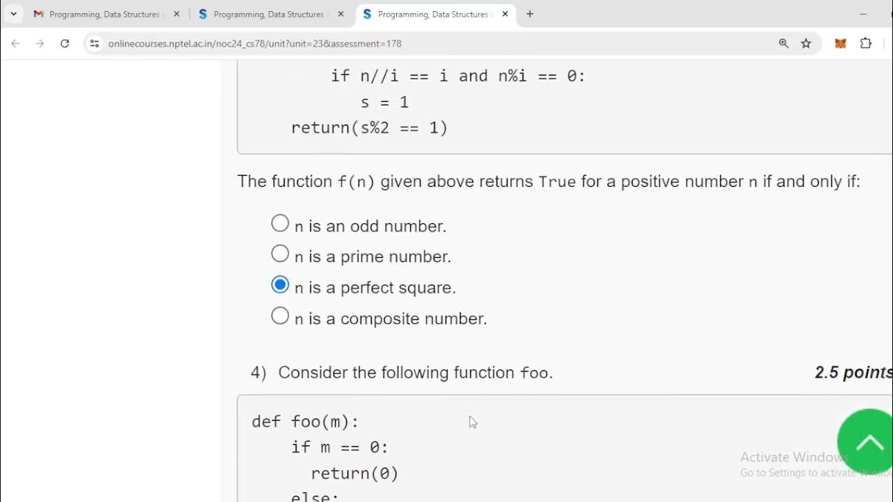 Programming Data Structures and Algorithms using Python|week 1 Nptel ...