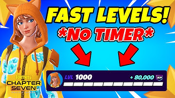 Best *NO TIMER* Fortnite XP MAP to LEVEL UP FAST in Chapter 7