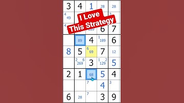 How Sudoku XY-Wings Work 🦋💪🏻😓 Sudoku Shorts #22