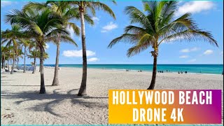 Hollywood Beach | COVID-19 time in Florida | Drone 4K