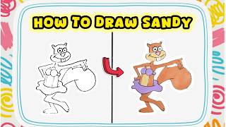 How to Draw Sandy Cheeks from SpongeBob SquarePants Easily