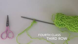 English: Third row crochet 🧶