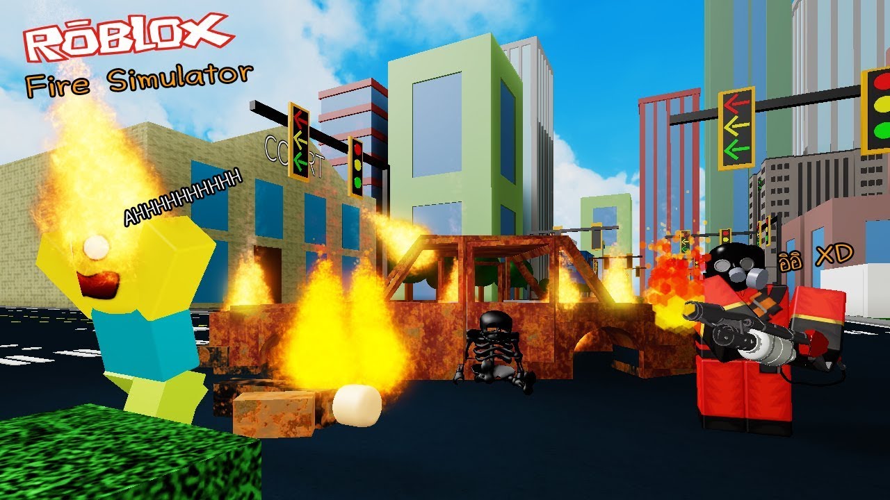 Roblox Fire Simulator จำลองการเผาบ านเม องให กลายเป นเถ าธ ล Youtube - roblox god simulator จำลองการต อส และทำลายเม องของเทพเจ า youtube