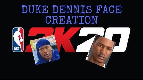 DUKE DENNIS| FACE CREATION 2K20! HOW TO BUILD DUKE DENNIS| IN NBA 2K20