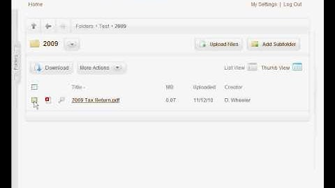 Downloading Files from the Client Portal