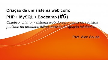 Criando um sistema web do zero com PHP + MySQL + Bootstrap (#6)