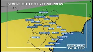 FIRST ALERT: Tracking potential severe storms on Sunday (Myrtle Beach, S.C.)
