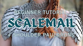 EASY SCALEMAIL TUTORIAL| how to make scale armor for beginners | Simple Scalemaille Project
