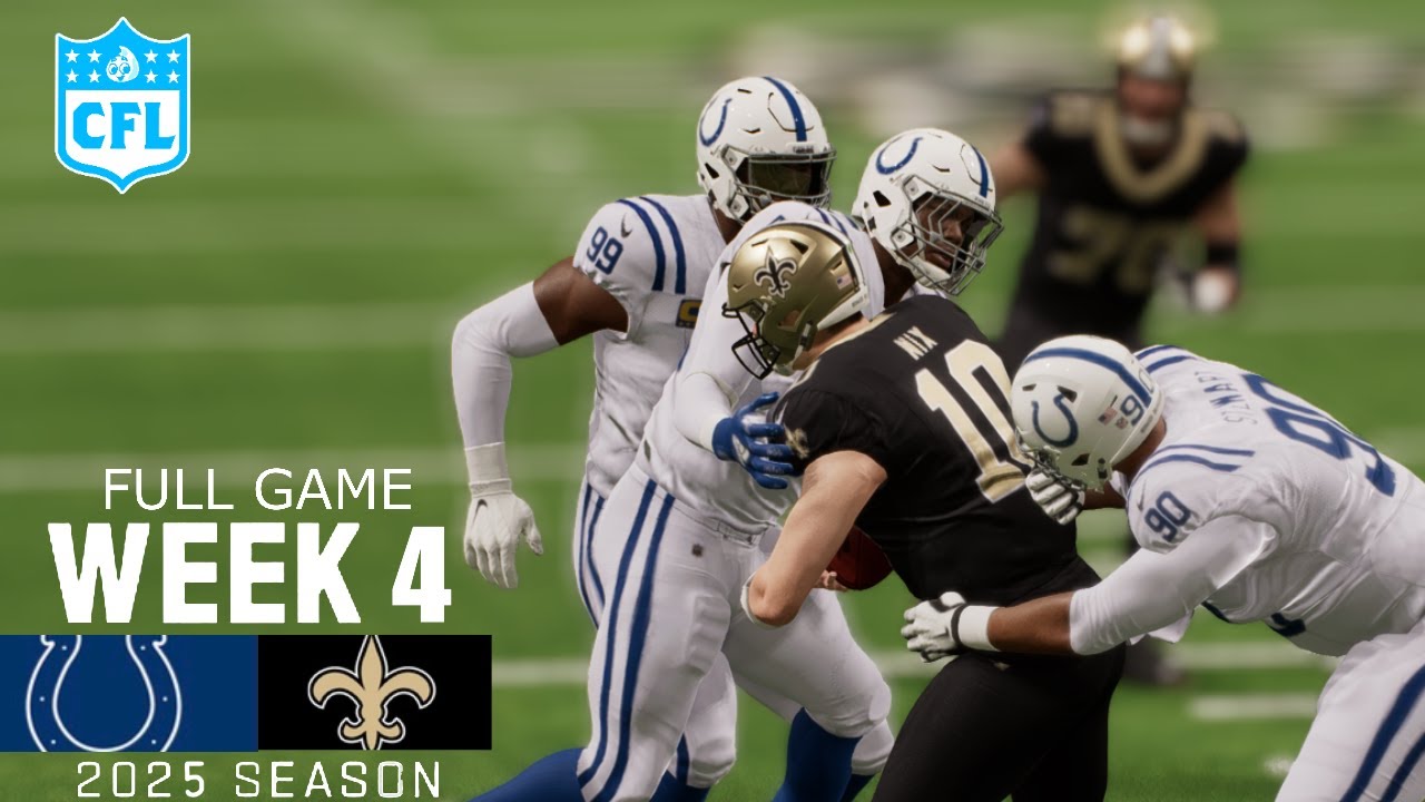 CFL 2025 Week 4 Colts Saints YouTube