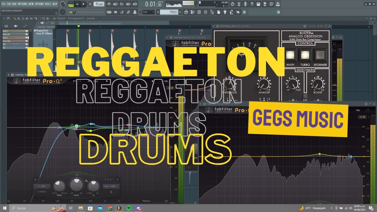 DRUMS POTENTES para REGGAETON (BALANCE FRECUENCIAL) COMO PROCESAR TUS ...