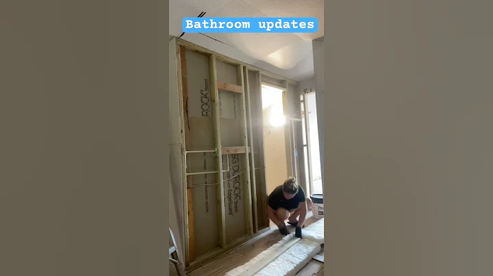 Drywall and insulation ✔️ #shorts #shortfeed #remodelación #bathroom #homeimprovement