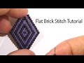BeadsFriends: Basic Brick Stitch tutorial - How to create a rhombus with beads