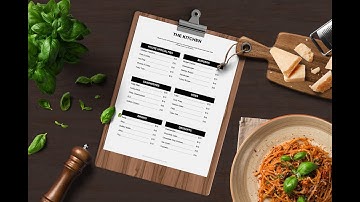 Editing a google doc restaurant menu