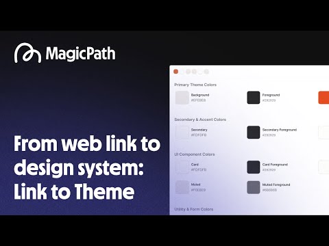 Turn Any Website into a Theme | MagicPath Link to Theme