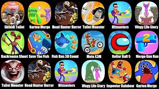 Skibidi Toilet Escape,Garten Merge Banban,Toilet Monster Move Survival,Wugy Life Story screenshot 5