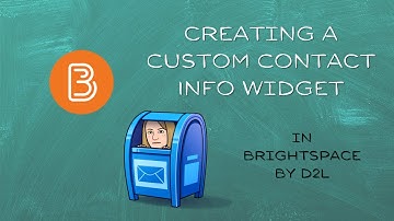 Creating a Custom Contact Information Widget in Brightspace