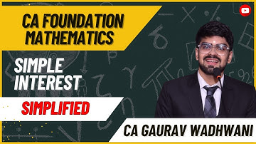 L1 Simple Interest Concept | Time Value of Money Made Simple | CA Foundation ICAI Chapter