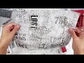 EASY DIY collage paper using STAMPS