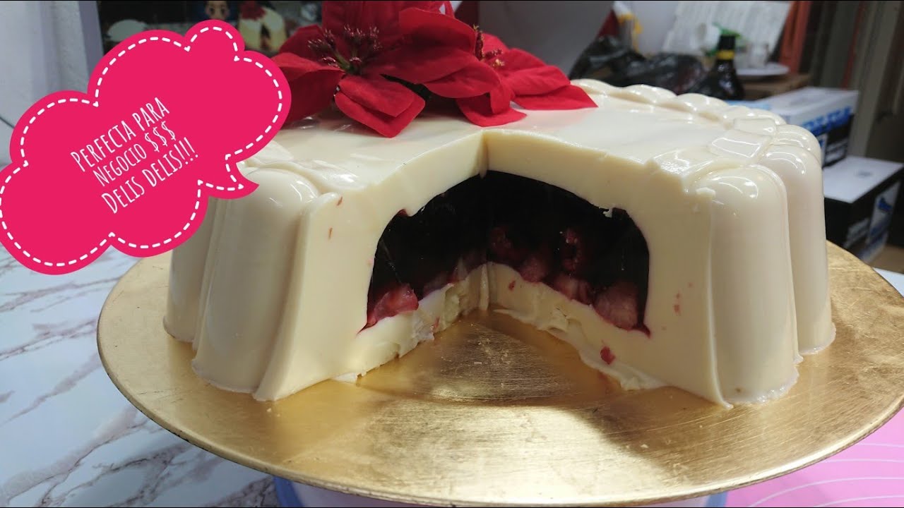 Gelatina de leche condensada rellena de frutos rojos YouTube