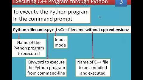 03/11 Chapter 14 Importing C++ programs in Python