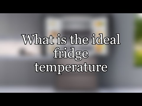 what is the ideal temperature for a refrigerator